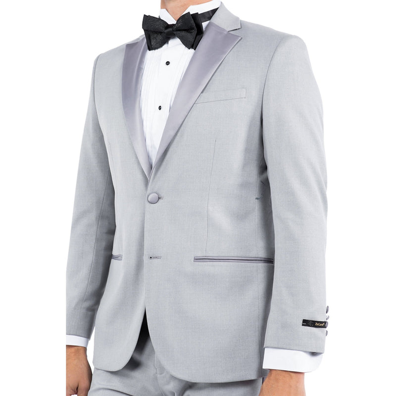 Men's Tailored - Fit Suits Separates Tuxedo Jacket w/ Notch Lapel - Bundle Bus