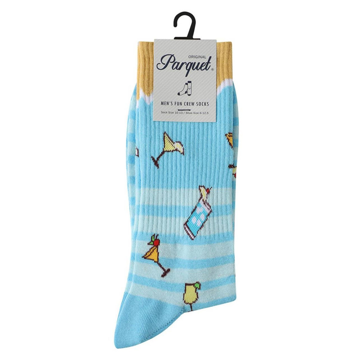 Men's Tropical Cocktail Novelty Socks - NVPS2052 - SBL - Bundle Bus