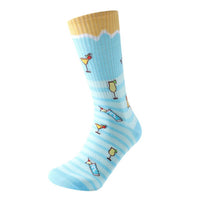 Men's Tropical Cocktail Novelty Socks - NVPS2052 - SBL - Bundle Bus