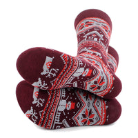 Men's Vintage Winter Pattern Novelty Socks - NVS19569 - Bundle Bus