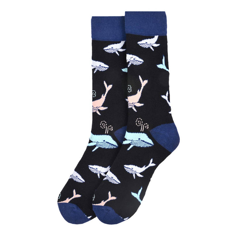 Men's Whale Novelty Socks - Bundle Bus