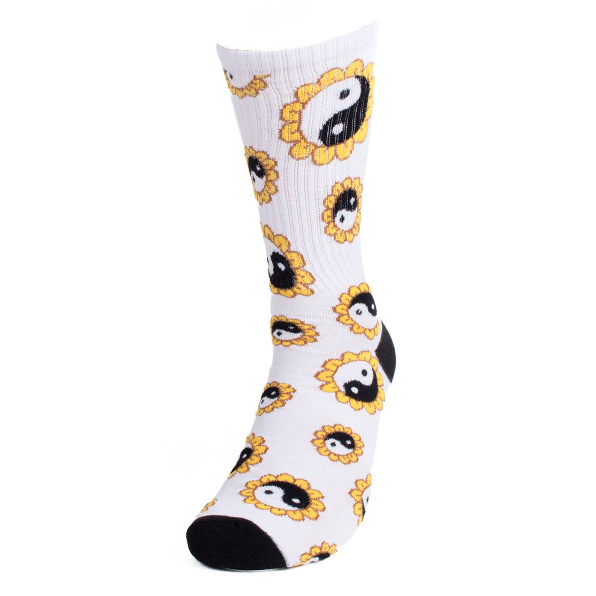 Men's Yin Yang Sunflower Ribbed Socks - Bundle Bus