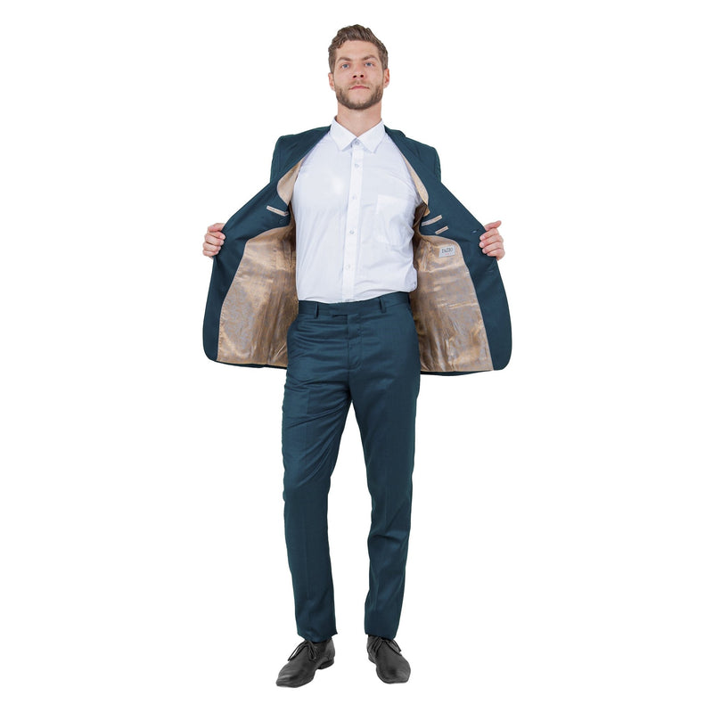 Mid. Navy Solid 2 - PC Slim Fit Performance Stretch Suits - Bundle Bus