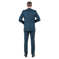 Mid. Navy Solid 2 - PC Slim Fit Performance Stretch Suits - Bundle Bus