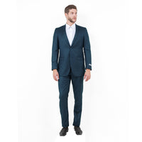 Mid. Navy Solid 2 - PC Slim Fit Performance Stretch Suits - Bundle Bus