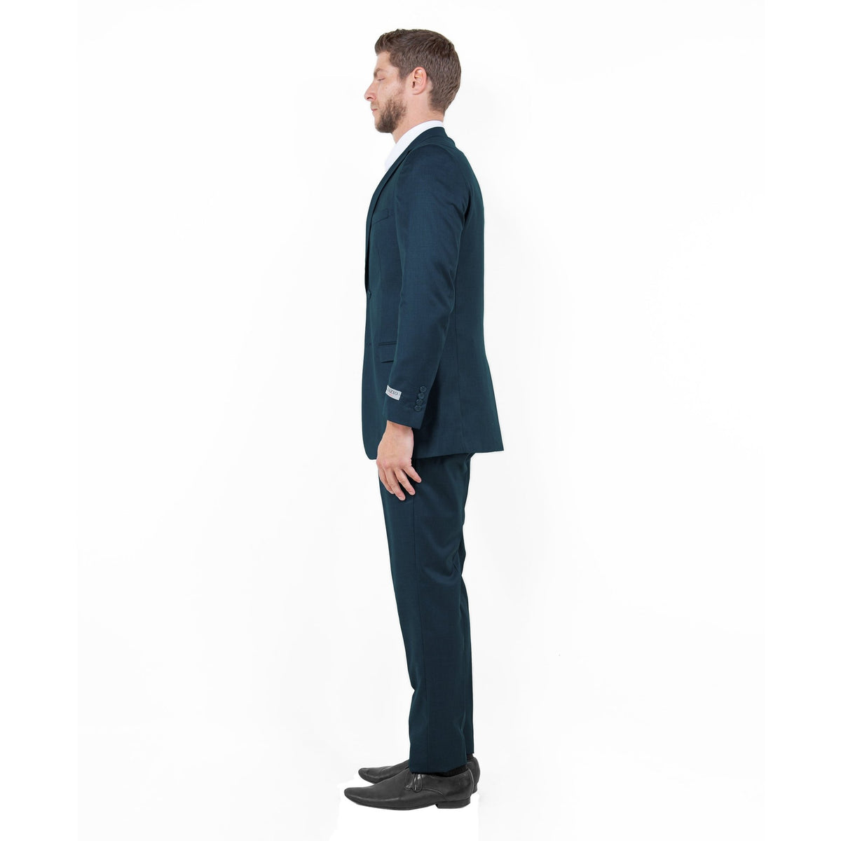 Mid. Navy Solid 2 - PC Slim Fit Performance Stretch Suits - Bundle Bus