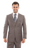Mid. Taupe 3 - PC Slim Fit Stretch Suits - Bundle Bus