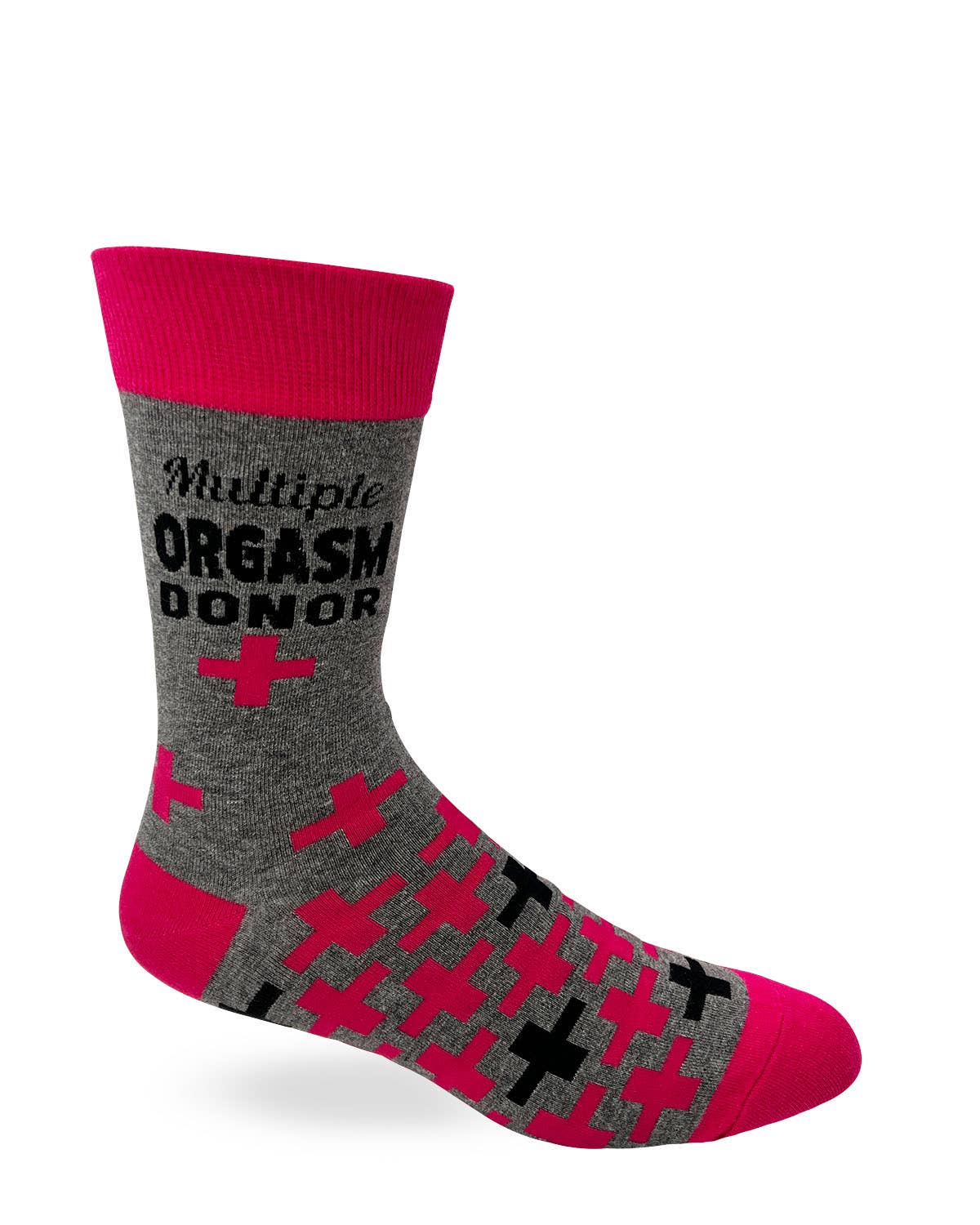 Multiple Orgasm Donor Men's Novelty Crew Socks - Bundle Bus