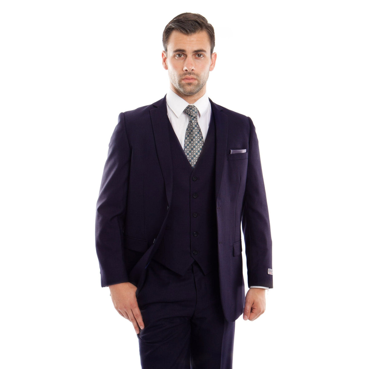 Navy 3 - PC Slim Fit Stretch Suits - Bundle Bus