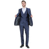 Navy Men's Sharskin Slim - Fit 3 - Piece Suit - Bundle Bus