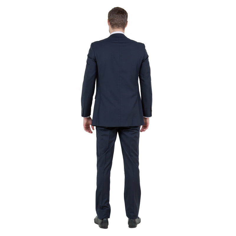 Navy Solid 2 - PC Slim Fit Performance Stretch Suits - Bundle Bus
