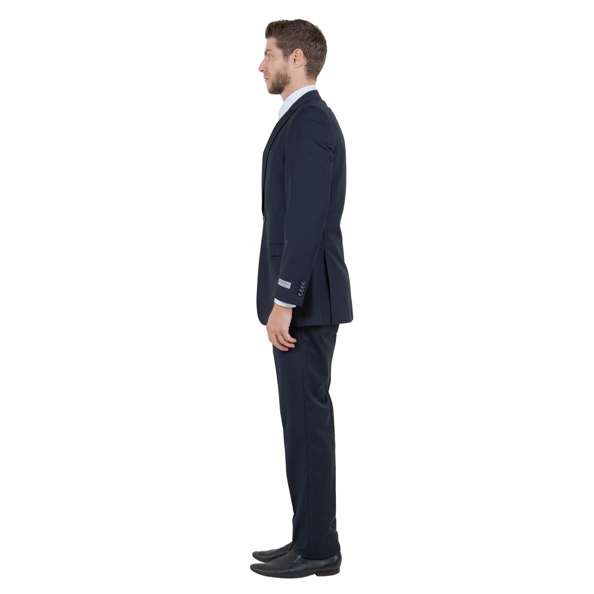Navy Solid 2 - PC Slim Fit Performance Stretch Suits - Bundle Bus