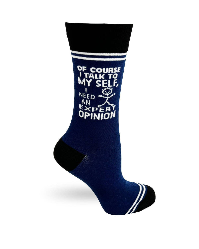 Of Course I Talk to Myself, I Need an Expert Opinion - Hey Now Unisex Crew Socks - Bundle Bus