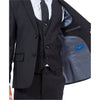 Perry Ellis Boy's 5pc Solid Suit - Bundle Bus