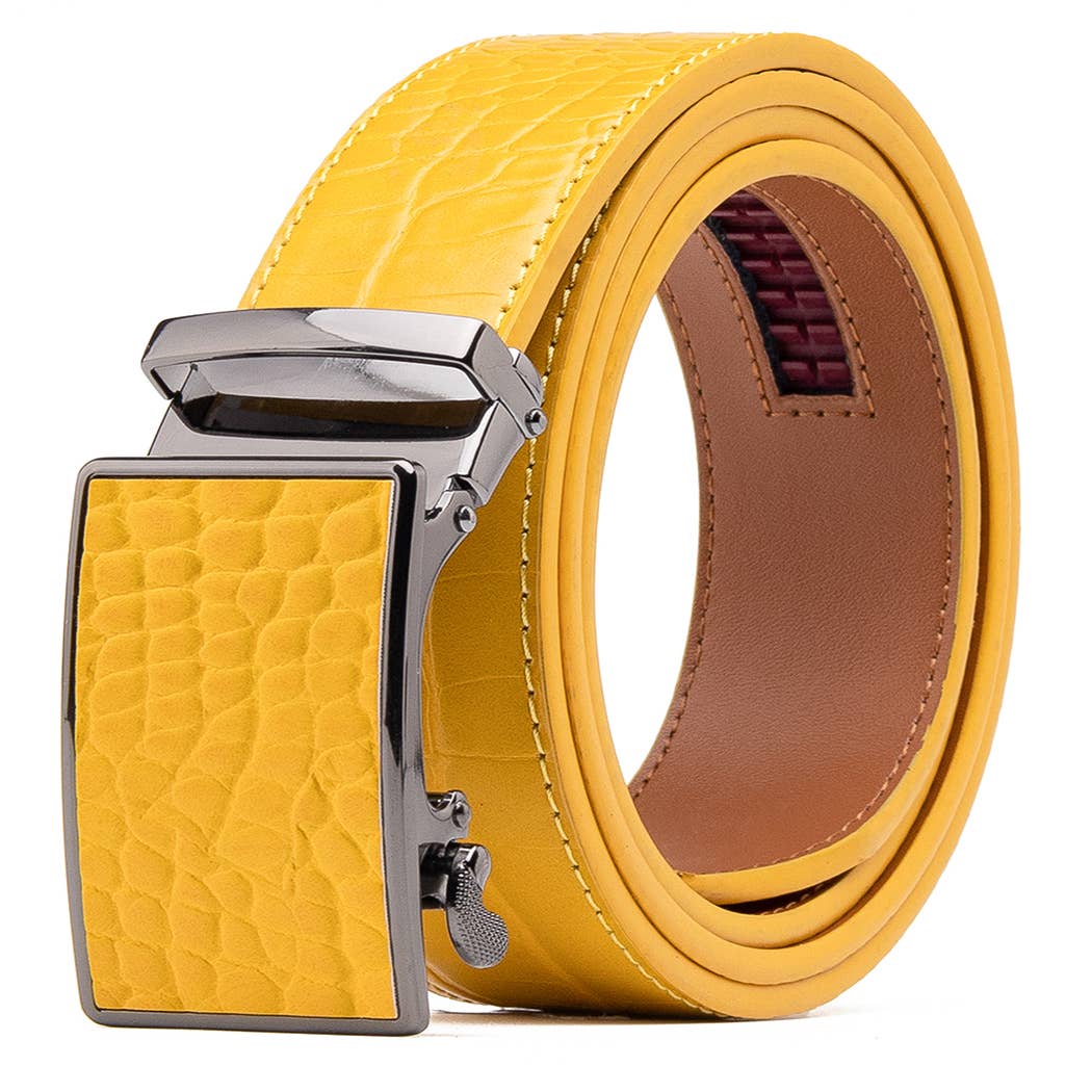 Ratchet leather belt - LA2091C - Bundle Bus