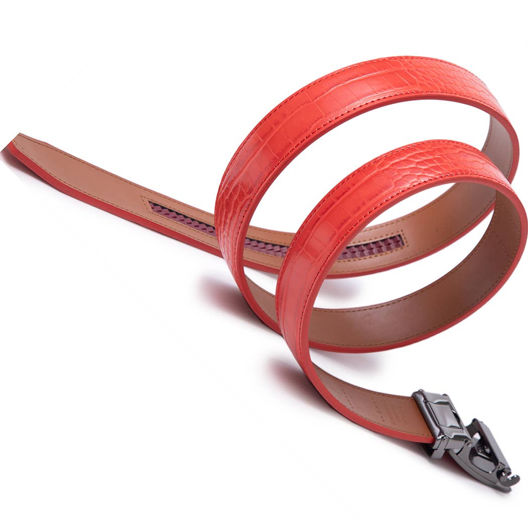 Ratchet leather belt - LA2091C - Bundle Bus