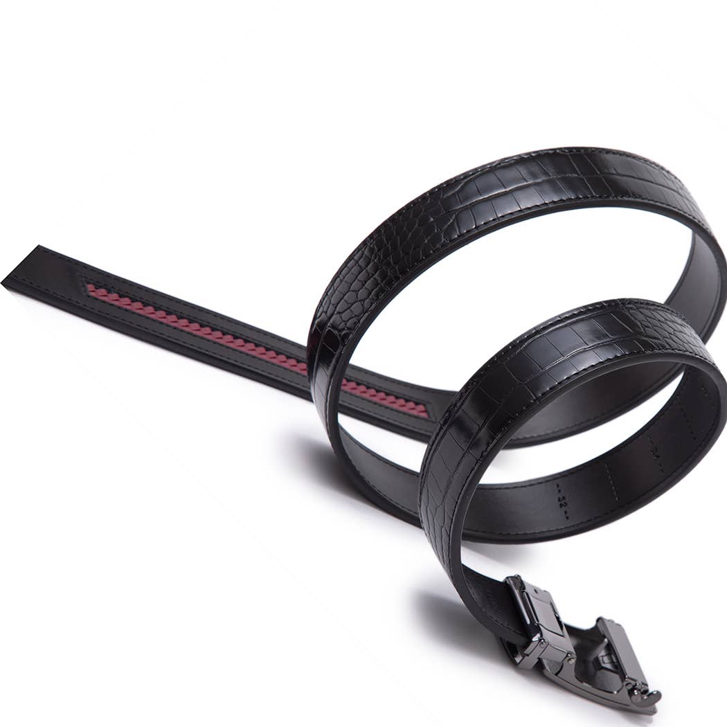 Ratchet leather belt - LA2091C - Bundle Bus