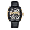 Reign Olympia Automatic Semi - Skeleton Leather - Band Watch - Bundle Bus