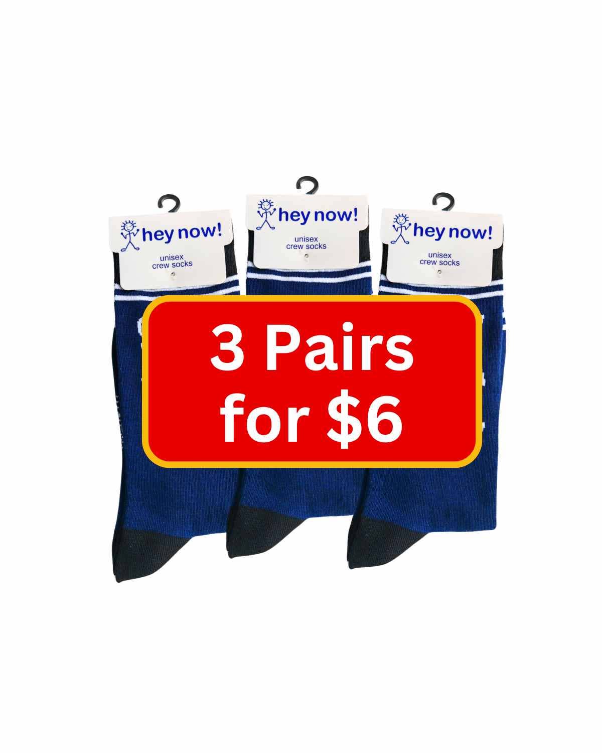 Sorry I Offended You by Using Facts & Logic - Hey Now Unisex Crew Socks - Bundle Bus