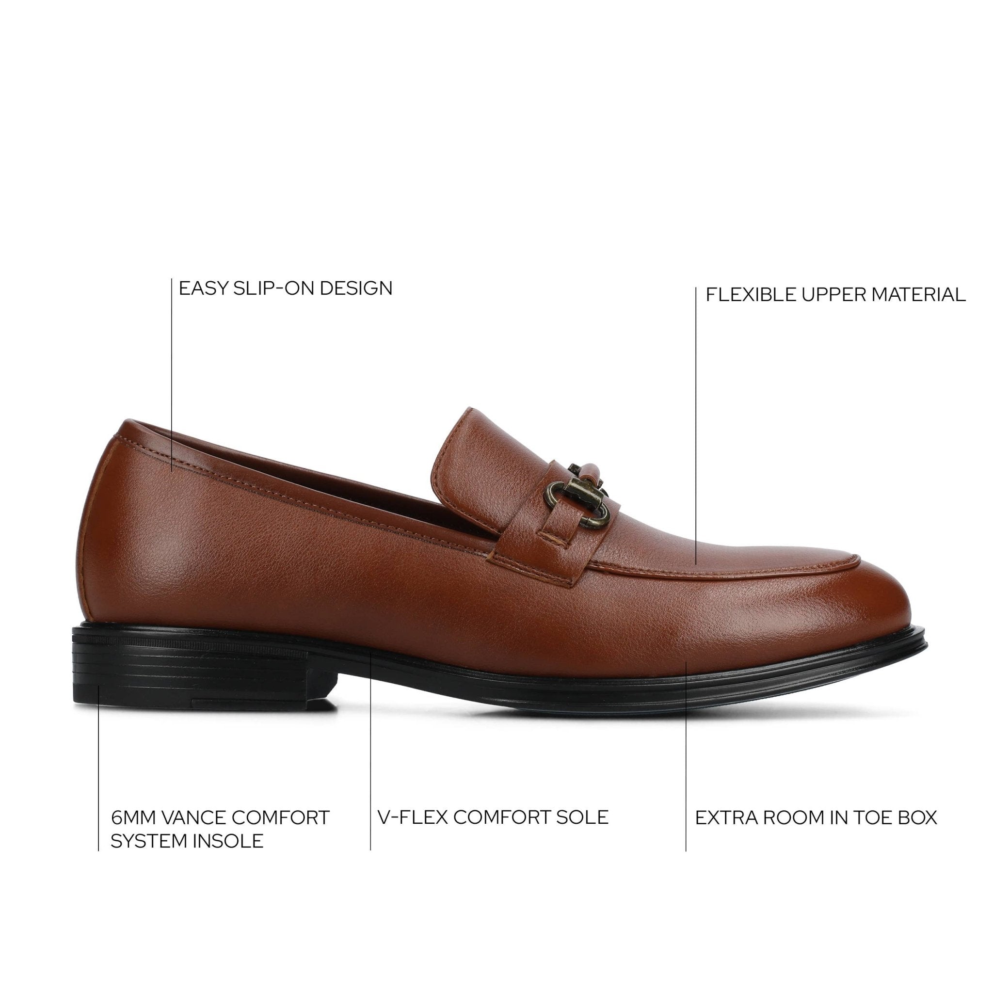 Vance Anthony Slip - on Bit Loafer Dress Shoe - Bundle Bus