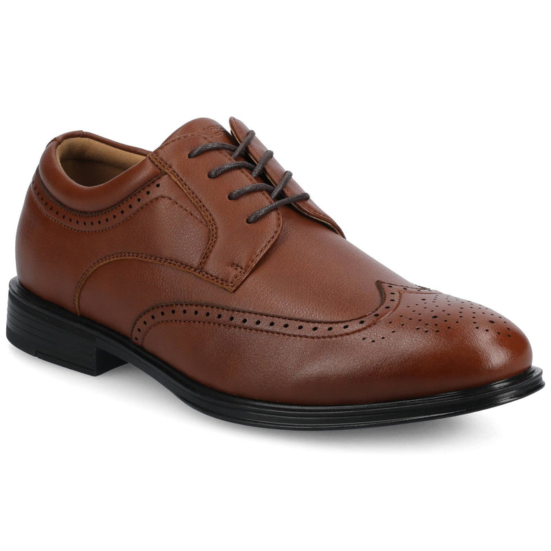 Vance Cormac Comfort Wingtip Oxford Dress Shoe - Bundle Bus