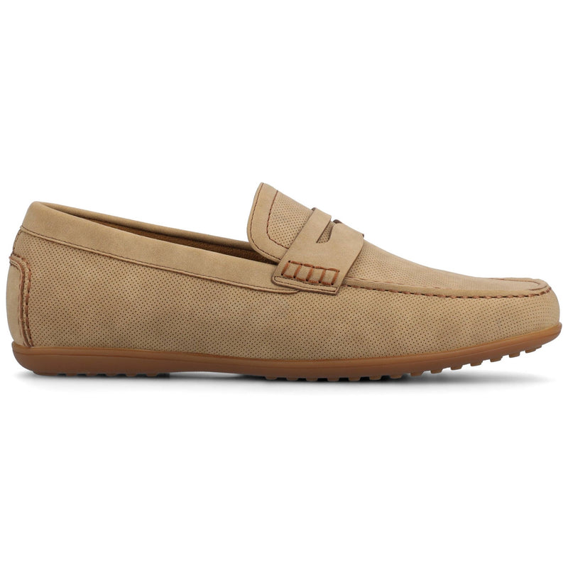 Vance Yates Perforated Slip - on Driving Penny Loafer - Bundle Bus
