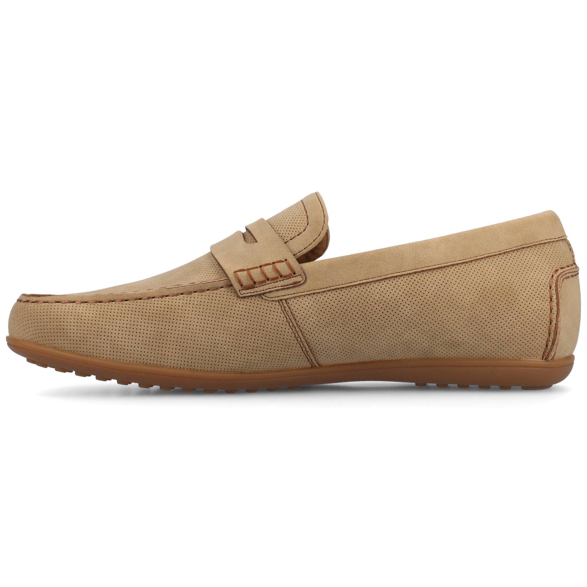 Vance Yates Perforated Slip - on Driving Penny Loafer - Bundle Bus