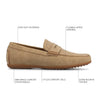 Vance Yates Perforated Slip - on Driving Penny Loafer - Bundle Bus