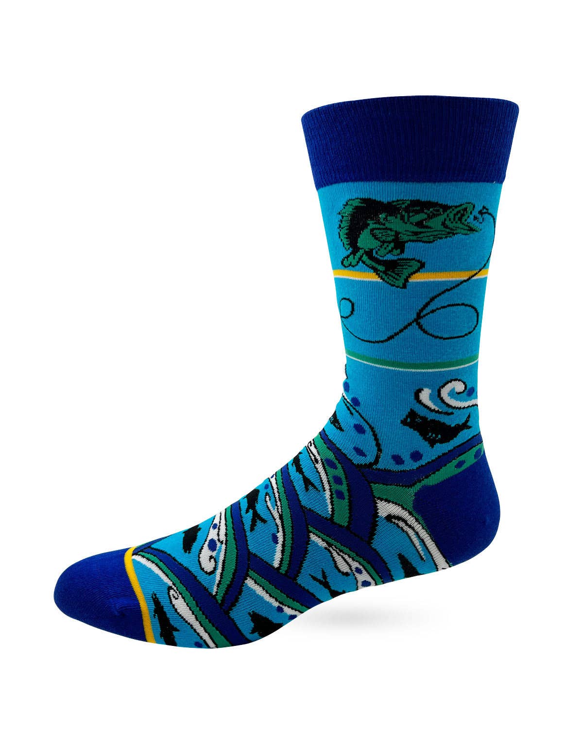 Women Want Me Fish Fear Me Men's Novelty Crew Socks - Bundle Bus