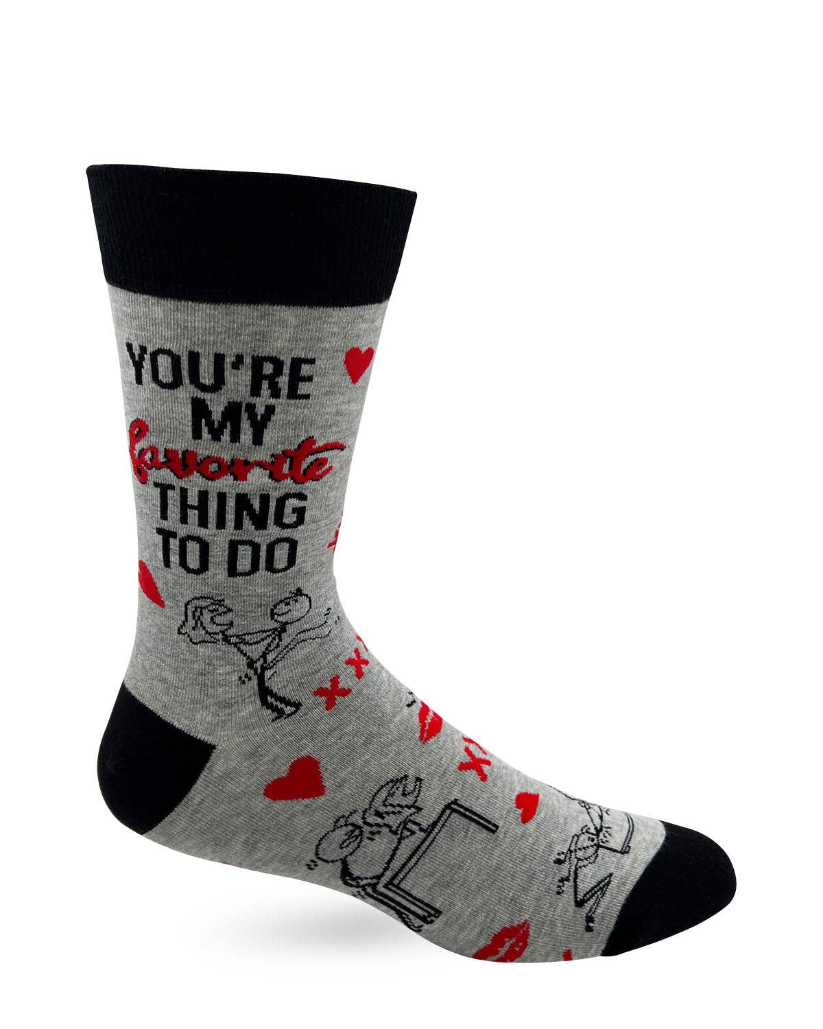 You're My Favorite Thing To Do Men's Novelty Crew Socks - Bundle Bus