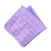 3pc Men's Lavender Clip-on Suspenders, Striped Bow Tie & Hanky Sets - FYBTHSU-LAV#2 - Bundle Bus