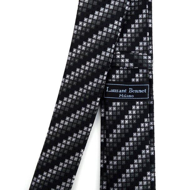 Geometric  Microfiber Poly Woven 2.25" Slim Tie - MPWS5918
