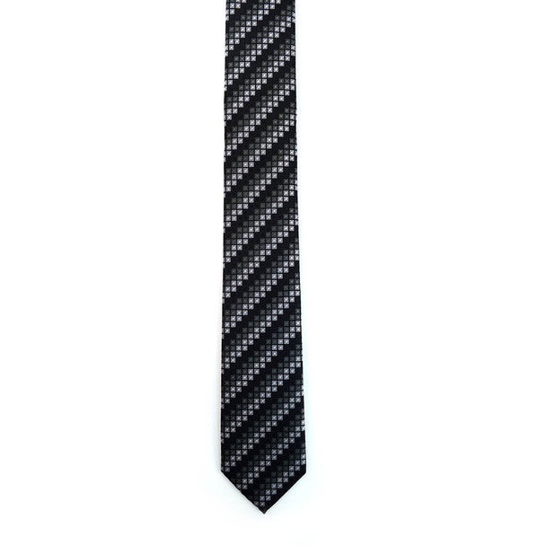 Geometric  Microfiber Poly Woven 2.25" Slim Tie - MPWS5918