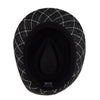Fall/Winter Plaid Trilby Fedora Hat with Black Band Trim - H1805021 - Bundle Bus