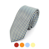 Geometric Microfiber Poly Woven 2.25" Slim Tie - MPWS5908 - Bundle Bus