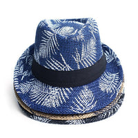 Kid's Short Brim Palm Tree Fedora Hat - BF180601 - Bundle Bus