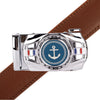 Men's Anchor Rotating Ratchet Belt-MGLBB58-SIL - Bundle Bus