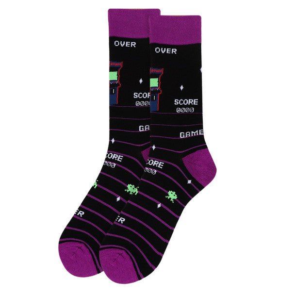 Men's Arcade Novelty Socks - NVS19508-PUR - Bundle Bus