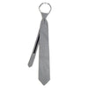 Men's Black Checkered Zipper Tie - MPWZ-BLK5 - Bundle Bus