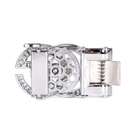 Men's Decor Rotating Bling Ratchet Belt-MGLBB59-SIL - Bundle Bus