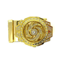 Men's Decor Rotating Bling Ratchet Belt-MGLBB60-GD - Bundle Bus