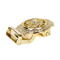 Men's Decor Rotating Bling Ratchet Belt-MGLBB60-GD - Bundle Bus