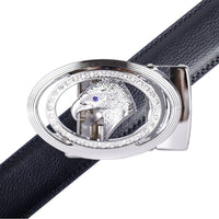 Men's Eagle Bling Ratchet Belt-MGLBB61-SIL - Bundle Bus