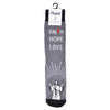 Men's Faith Hope Love Novelty Socks - NVS19574-GRY - Bundle Bus