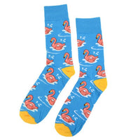 Men's Flamingo Novelty Socks - NVS19299 - Bundle Bus
