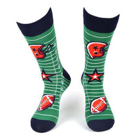 Men's Football Novelty Socks - NVS19575-GRN - Bundle Bus