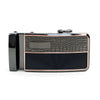 Men's Genuine Leather Sliding Buckle Ratchet Belt MGLBB1 - Bundle Bus