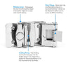 Men's Genuine Leather Sliding Buckle Ratchet Belt MGLBB10 - Bundle Bus