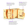Men's Genuine Leather Sliding Buckle Ratchet Belt - MGLBB16 - Bundle Bus