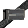 Men's Genuine Leather Sliding Buckle Ratchet Belt MGLBB19 - Bundle Bus